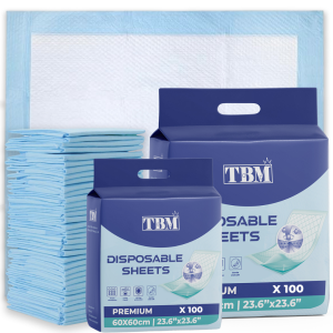 Incontinence Bed Pads - 2Pack of 100 (60x60cm)