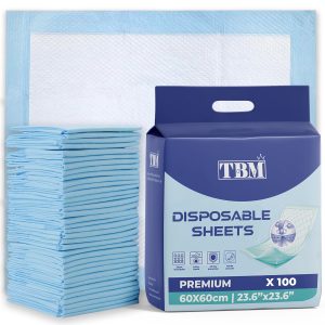 Incontinence Bed Pads - Pack of 100 (60x60cm)