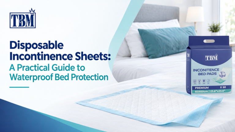 Disposable incontinence sheet used for waterproof protection on a bed and a sofa